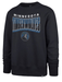 47 Brand Sweatshirts Adult Minnesota Timberwolves '47 Navy Basic Crew Sweatshirt - Men's