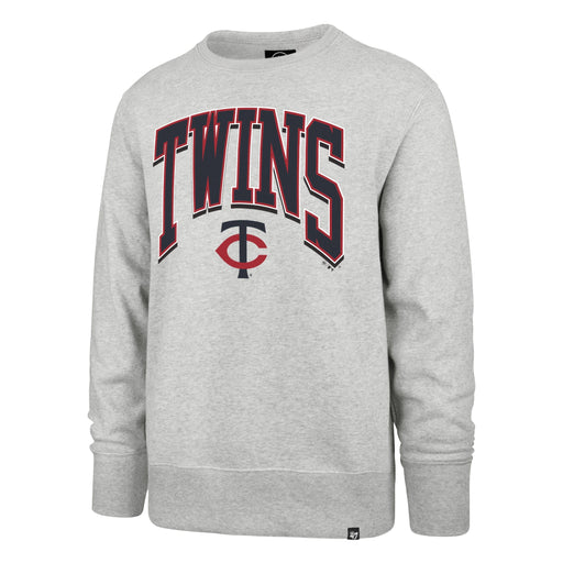 47 Brand Sweatshirts Adult Minnesota Twins '47 Gray Walk Tall Headline Crewneck Sweatshirt - Men's
