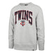 47 Brand Sweatshirts Adult Minnesota Twins '47 Gray Walk Tall Headline Crewneck Sweatshirt - Men's