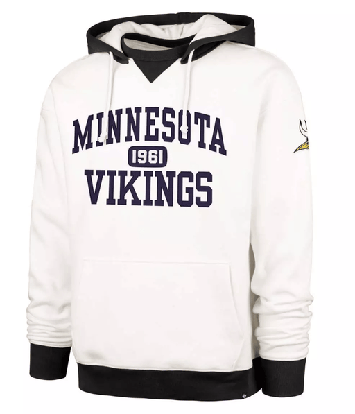 47 Brand Sweatshirts Adult Minnesota Vikings '47 Sandstone Skipper Hooded Sweatshirt - Men's