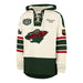 47 Brand Sweatshirts Adult Minnesota Wild '47 Cream OTH Puck Drop Dual Lacer Hooded Sweatshirt - Men's