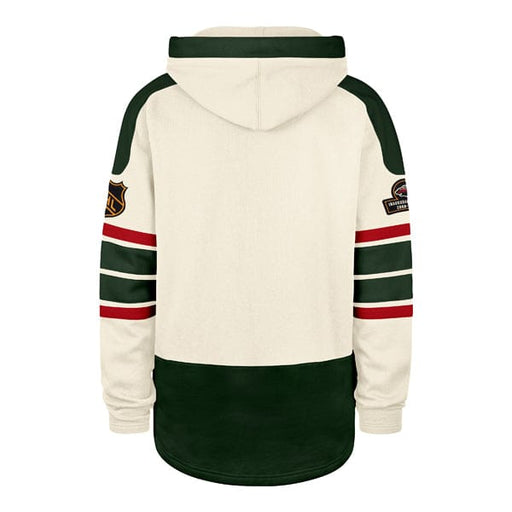 47 Brand Sweatshirts Adult Minnesota Wild '47 Cream OTH Puck Drop Dual Lacer Hooded Sweatshirt - Men's