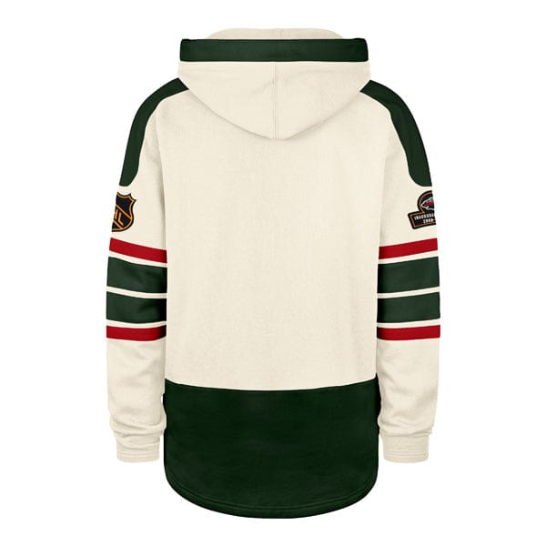 47 Brand Sweatshirts Adult Minnesota Wild '47 Cream OTH Puck Drop Dual Lacer Hooded Sweatshirt - Men's