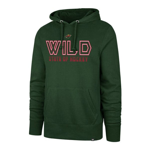 47 Brand Sweatshirts Adult Minnesota Wild '47 Green Byline Headline Hooded Sweatshirt - Men's