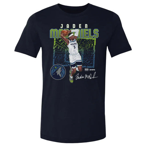 500 Level Apparel NBA Adult Jaden McDaniels Minnesota Timberwolves Navy Shattered T-Shirt - Men's