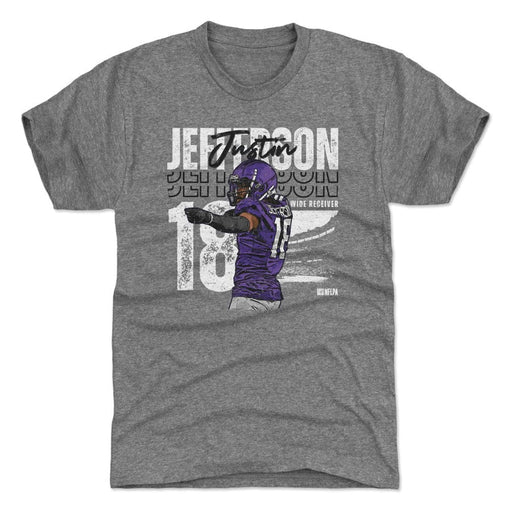 500 Level Minnesota Vikings Justin Jefferson First Down Heather Tee