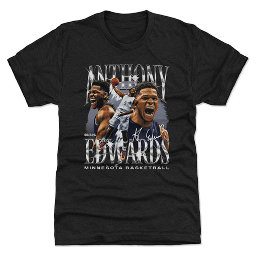 Men's Anthony Edwards Minnesota Timberwolves Black Bling T-Shirt