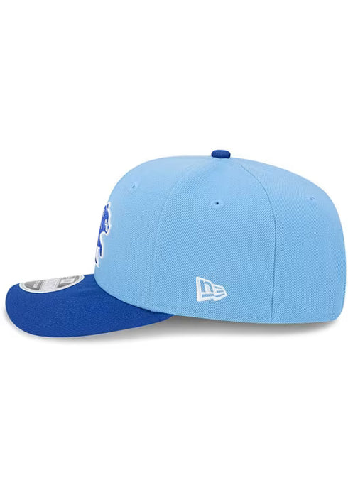 New Era Adjustable Hat OSFA / Blue Adult Chicago Cubs Alternate New Era Lt Blue Replica Team Logo 9SEVENTY Stretch-Snapback Hat - Men's