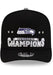 New Era Cap Co. Hats NFL Black New Era Seattle Seahawks 2025-26 NFL Locker Room Conference Champs 9FIFTY A-Frame Adjustable Hat - Men's