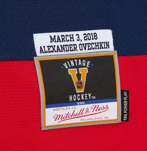 Adult Alex Ovechkin Washington Capitals Mitchell & Ness 2018 Navy Jersey - Men's