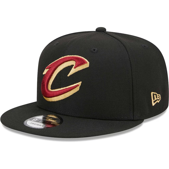 Adult Cleveland Cavaliers New Era Black NBA Statement 9FIFTY Snapback Hat - Men's