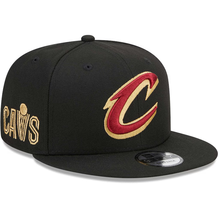 Adult Cleveland Cavaliers New Era Black NBA Statement 9FIFTY Snapback Hat - Men's