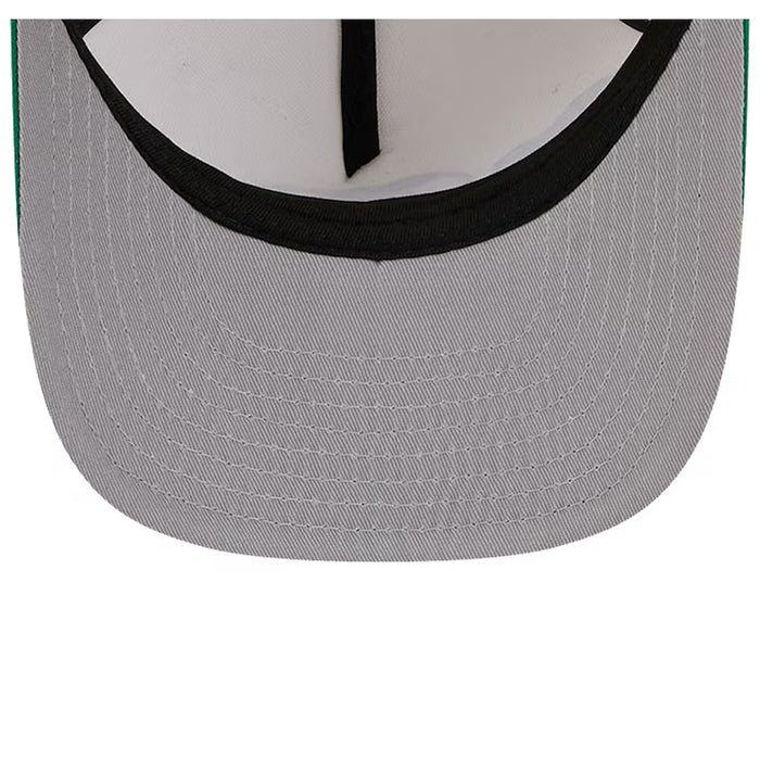 Adult Boston Celtics New Era Chrome Mascot Illustrated A-Frame 9FIFTY Adjustable Snapback Hat - Men's