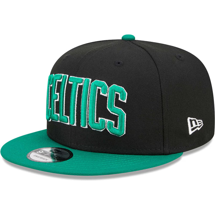 Adult Boston Celtics New Era Black NBA Statement 9FIFTY Snapback Hat - Men's