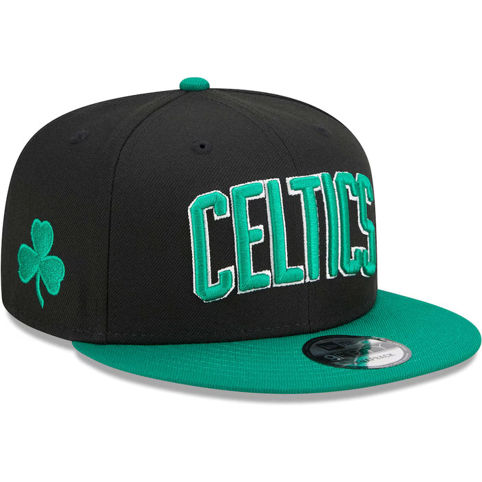 Adult Boston Celtics New Era Black NBA Statement 9FIFTY Snapback Hat - Men's