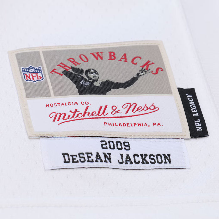 Adult DeSean Jackson Philadelphia Eagles Mitchell & Ness NFL 2009 White Throwback Jersey - Men's