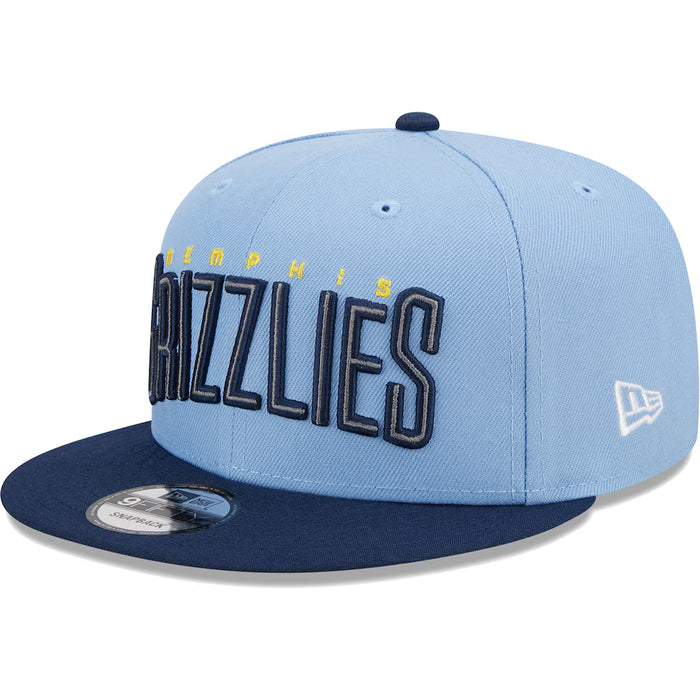 Adult Memphis Grizzlies New Era Blue NBA Statement 9FIFTY Snapback Hat - Men's