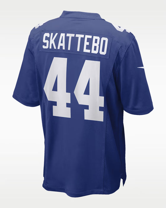 Adult Cam Skattebo Blue New York Giants Game Jersey