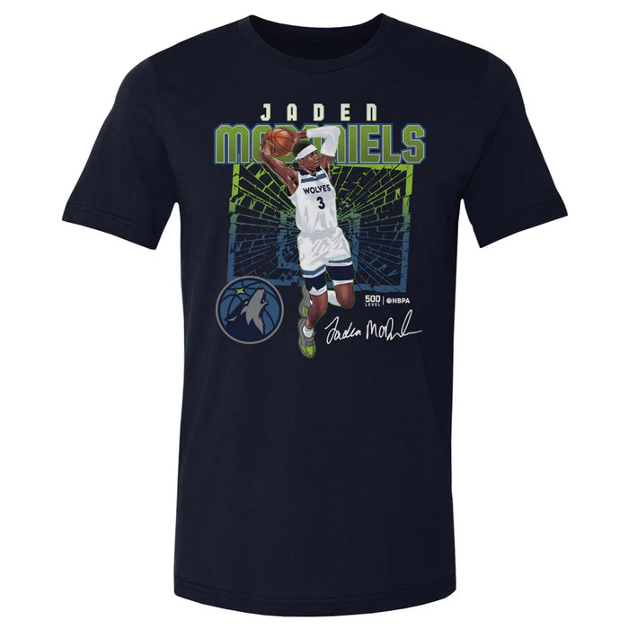 Adult Jaden McDaniels Minnesota Timberwolves Navy Shattered T-Shirt - Men's