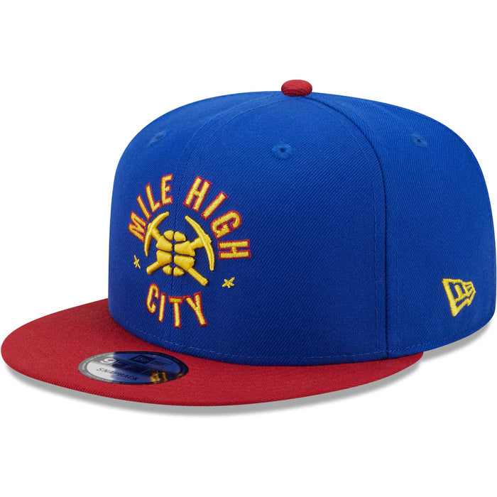 Adult Denver Nuggets New Era Blue NBA Statement 9FIFTY Snapback Hat - Men's
