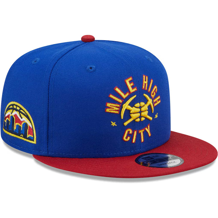 Adult Denver Nuggets New Era Blue NBA Statement 9FIFTY Snapback Hat - Men's