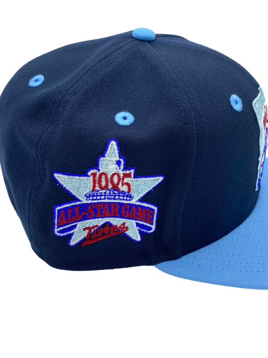 Adult Minnesota Twins New Era Blue Minny & Paul Custom Side Patch 59FIFTY Fitted Hat - Men's