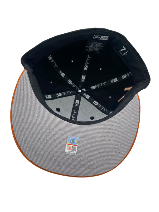 Adult Texas Longhorns New Era Black Hook Em Custom Side Patch 59FIFTY Fitted Hat - Men's