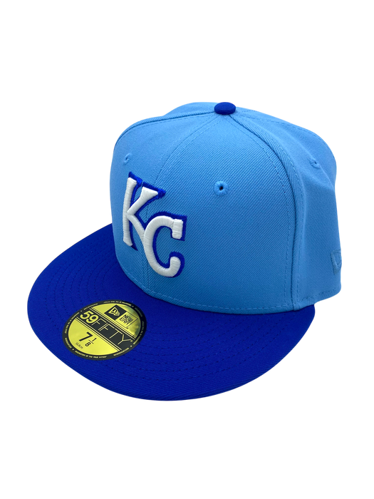 Adult Kansas City Royals New Era Blue Classic Side Patch 59FIFTY Fitted Hat - Men's