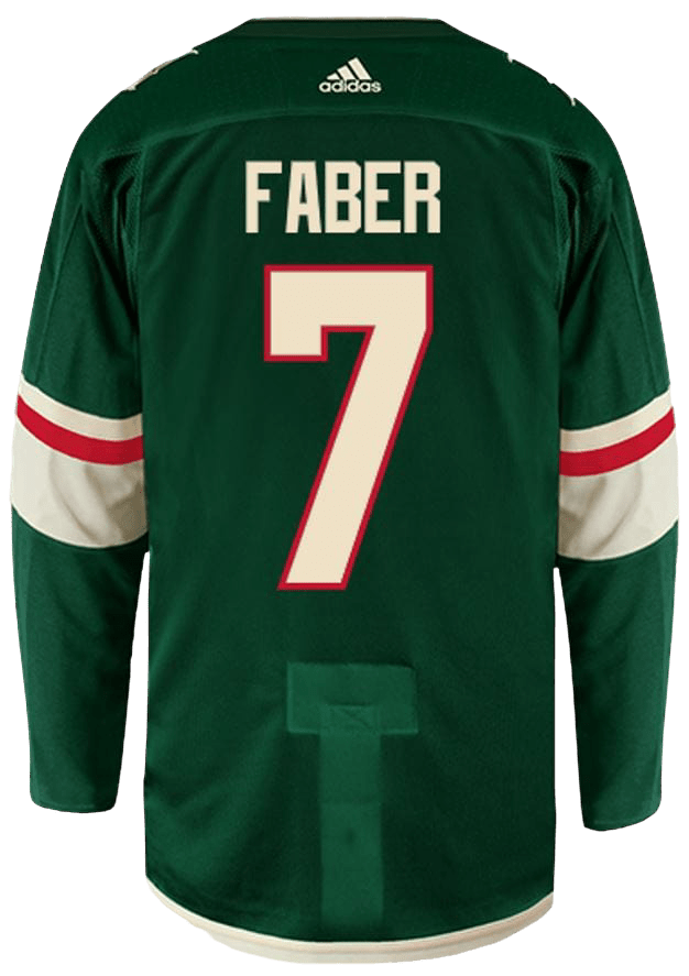 Brock Faber Minnesota Wild Jersey adidas Green Authentic Player Jersey ...