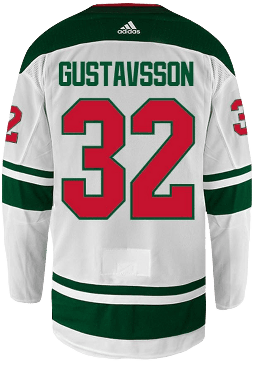 Filip Gustavsson adidas Minnesota Wild adidas White Authentic Player Jersey - Men's