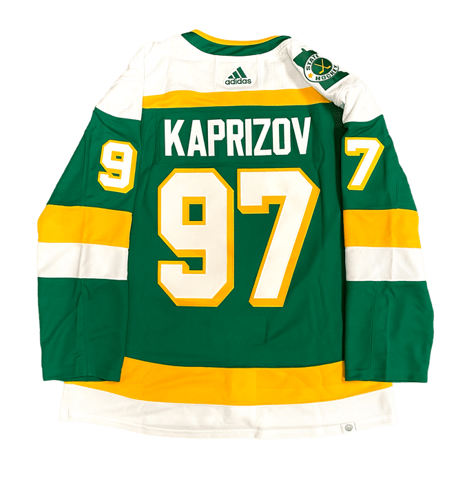 adidas Adult Jersey Kirill Kaprizov Minnesota Wild adidas 2023 Green 3rd Jersey Alternate Authentic Player Jersey