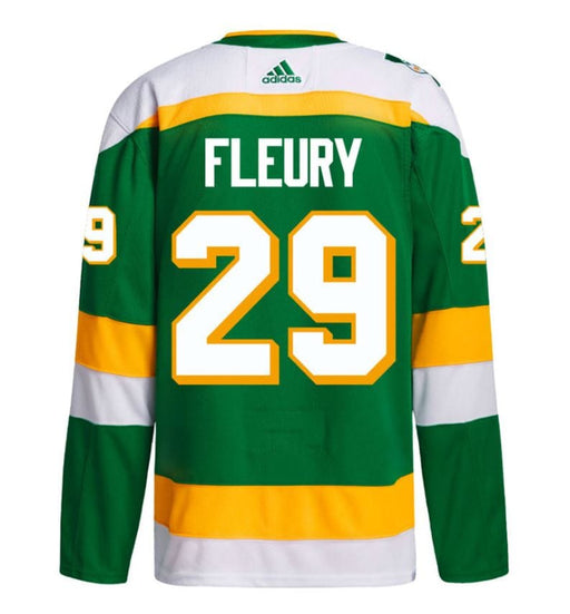 adidas Adult Jersey Marc-Andre Fleury Minnesota Wild adidas 2023 Green 3rd Jersey Alternate Authentic Player Jersey
