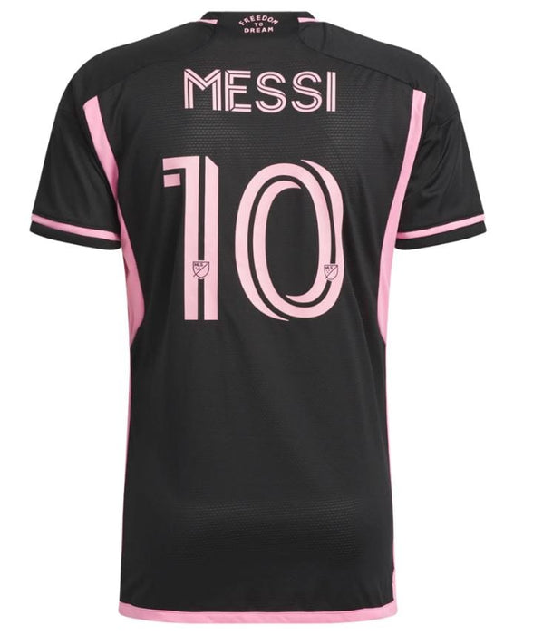 adidas Adult Jersey Men's Lionel Messi Inter Miami CF adidas Black 2024 Away Authentic Jersey
