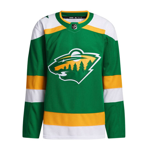Green and White Hockey Jerseys with The North Stars Twill Logo Adult Large / (with Player Number) / White
