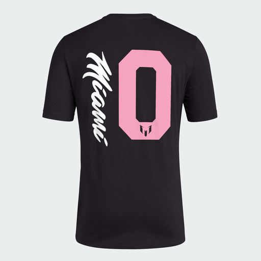 adidas Shirts Men's Lionel Messi Inter Miami FC adidas Black Unveil Name & Number T-Shirt