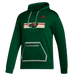 Men's Minnesota Wild adidas Green Team Issue Hooded Sweatshirt