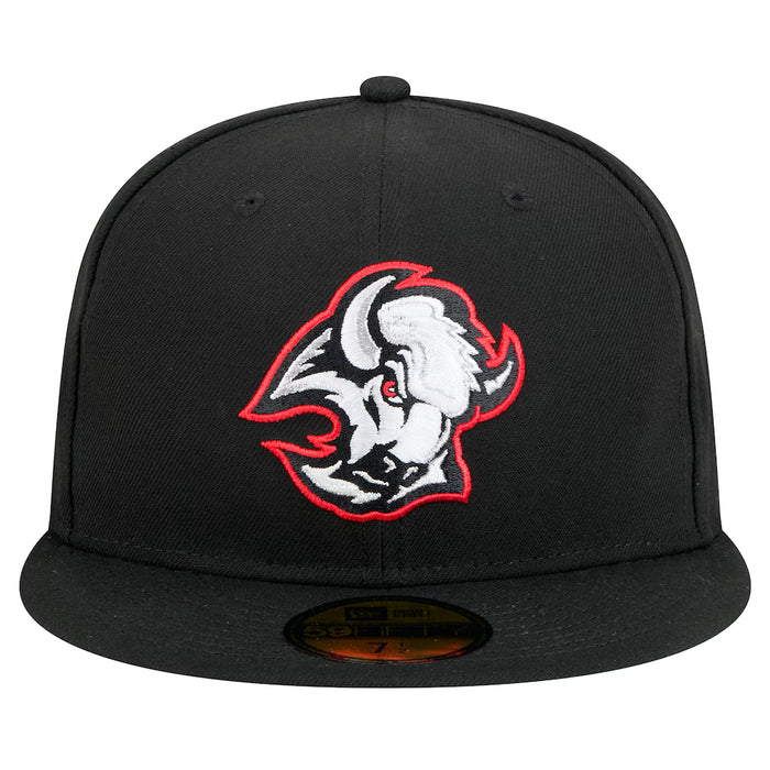 New Era Fitted Hat Adult Buffalo Sabres Vintage New Era Black 59FIFTY Fitted Hat - Men's