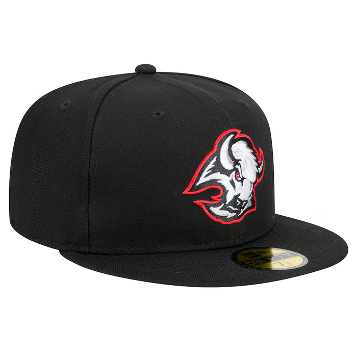 New Era Fitted Hat Adult Buffalo Sabres Vintage New Era Black 59FIFTY Fitted Hat - Men's