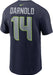 Sam Darnold Seattle Seahawks Nike Super Bowl LX Patch Name & Number T-Shirt - College Navy - Men's