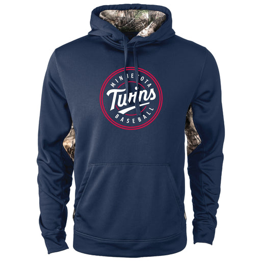 Men's Minnesota Twins Dunbrook Navy/Camo Poly Blend Hooded Sweatshirt