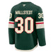 Fanatics Adult Jersey Adult Jesper Wallstedt Minnesota Wild Fanatics Green Premium Official NHL Home Authentic Player Jersey - Men's