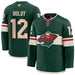 Adult Matt Boldy Minnesota Wild Fanatics Green Premium Official NHL Home Authentic Player Jersey - Men's