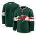 Fanatics Adult Jersey Adult Minnesota Wild Fanatics Premium Green Authentic Blank Home Jersey - Men's