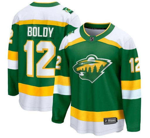 Matt Boldy Minnesota Wild Fanatics 2023 Alternate Green Breakaway Player Jersey - Men's