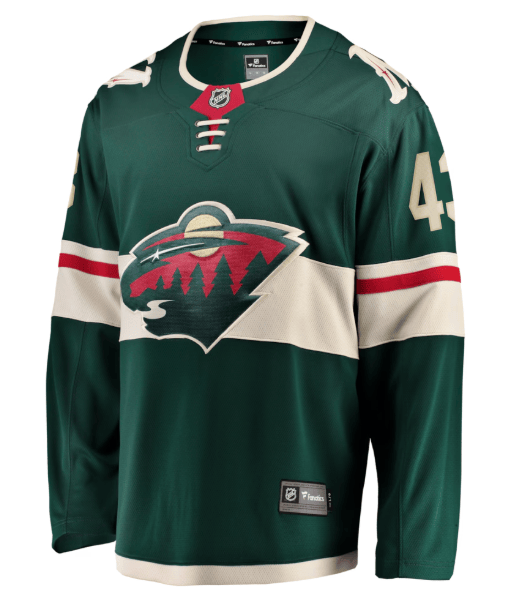 Fanatics Adult Jersey Pre-Order Adult Quinn Hughes Minnesota Wild Fanatics Green Breakaway Player Jersey - Men's