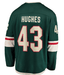 Fanatics Adult Jersey Pre-Order Adult Quinn Hughes Minnesota Wild Fanatics Green Breakaway Player Jersey - Men's