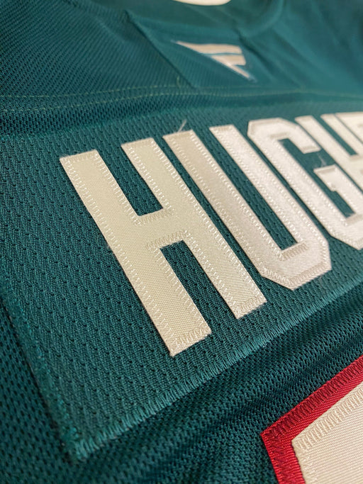 Fanatics Adult Jersey Pre-Order Adult Quinn Hughes Minnesota Wild Fanatics Green Premium Official NHL Home Authentic Player Jersey - Men's