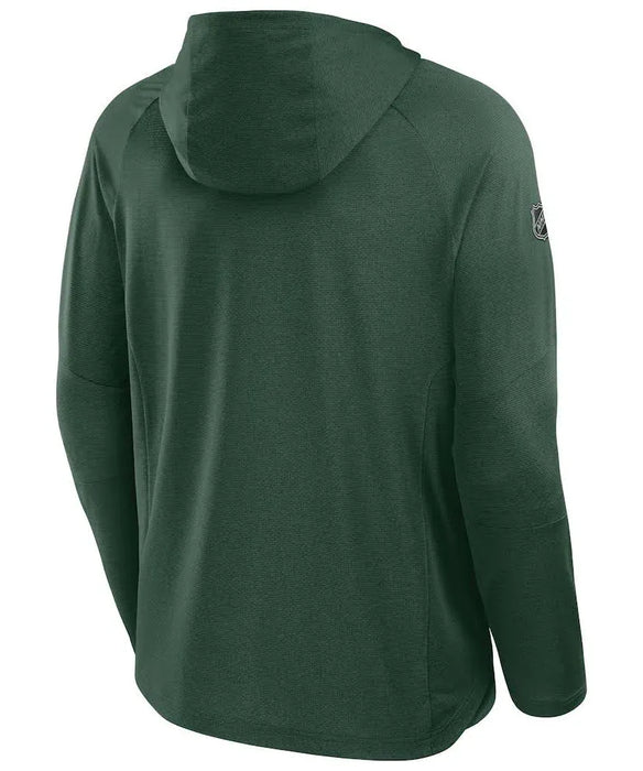 Fanatics Apparel NHL Fanatics Green Minnesota Wild 2025 Authentic Pro Rink Raglan Hoodie - Men's