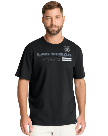 Adult Las Vegas Raiders Fanatics Black Chop Block Legacy T-Shirt - Men's