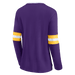 Fanatics Shirts Adult Minnesota Vikings Fanatics Purple Block Party Lace Up T-Shirt - Women's